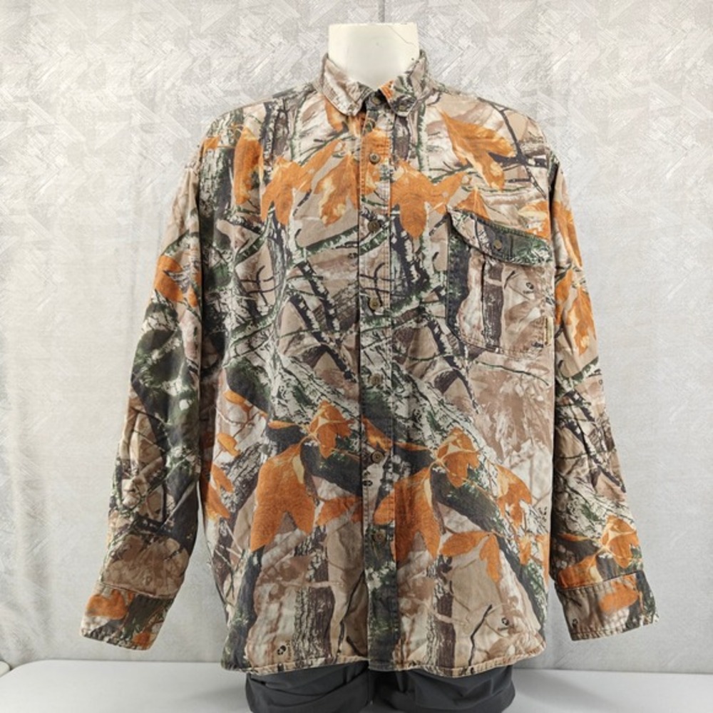 Outfitters Ridge Fusion 3-D Camo Shirt Mens 3XL Multicolor‎ Leaf Pattern 46M103